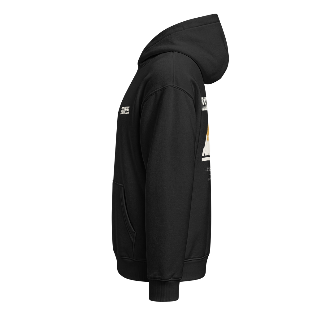 THE HIGHEST TENTH Oversized Hoodie Natur, Seitenansicht links