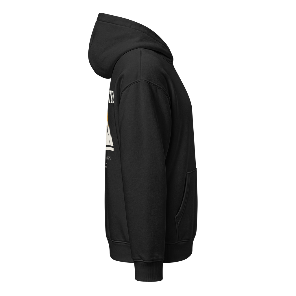 THE HIGHEST TENTH Oversized Hoodie Natur, Seitenansicht rechts