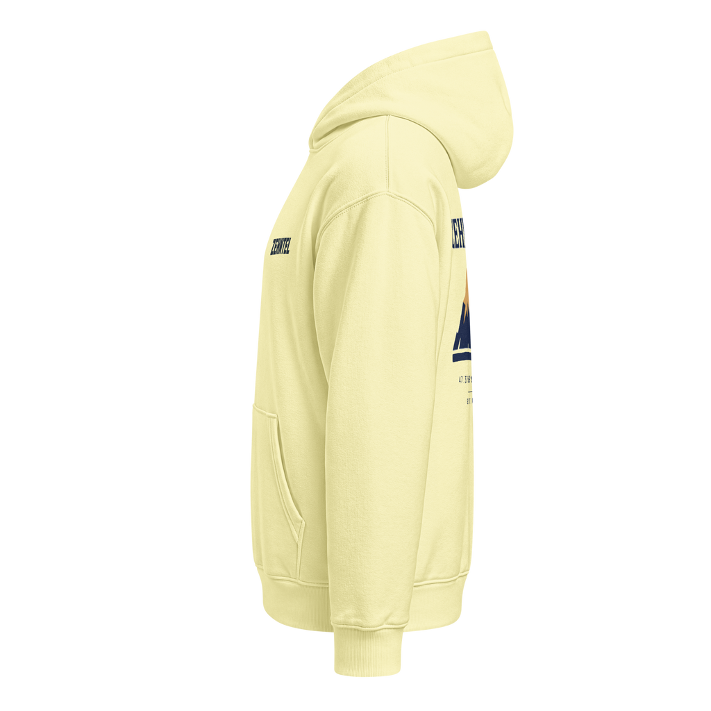 THE HIGHEST TENTH Oversized Hoodie Lemon Sorbet, Seitenansicht links
