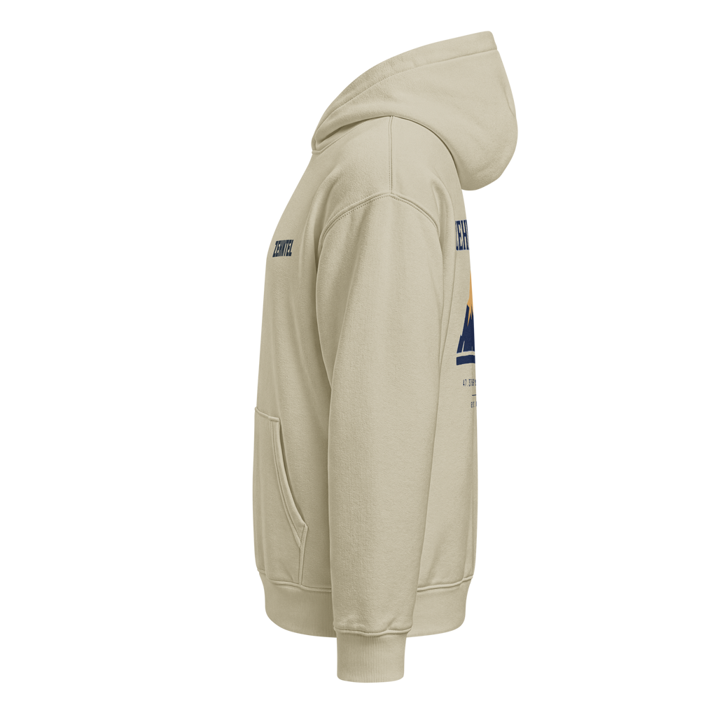 THE HIGHEST TENTH Oversized Hoodie Stein, Seitenansicht links