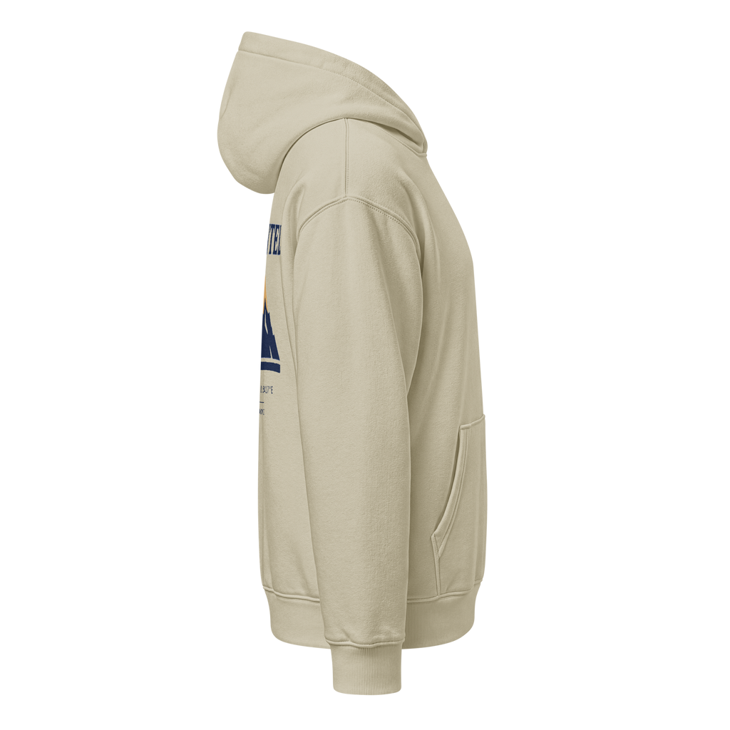 THE HIGHEST TENTH Oversized Hoodie Stein, Seitenansicht rechts