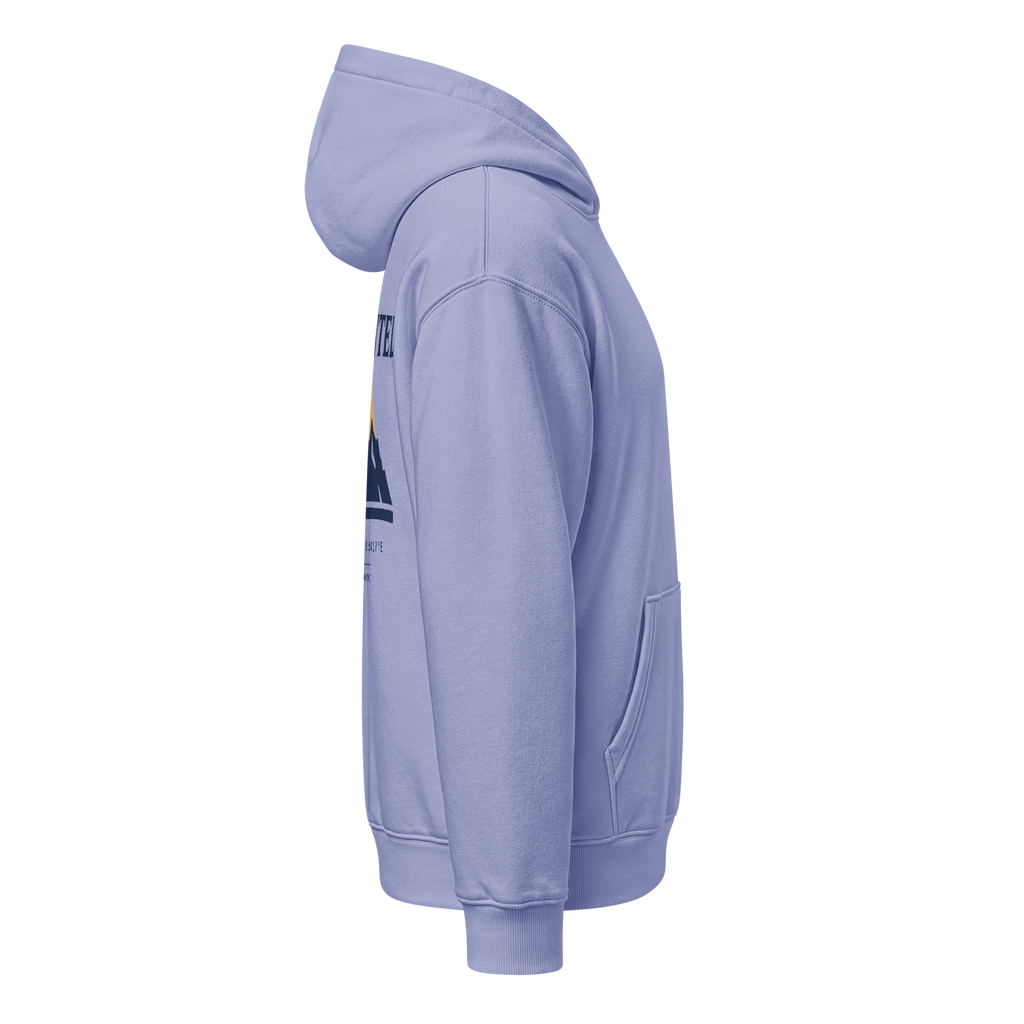 THE HIGHEST TENTH Oversized Hoodie Violett, Seitenansicht rechts